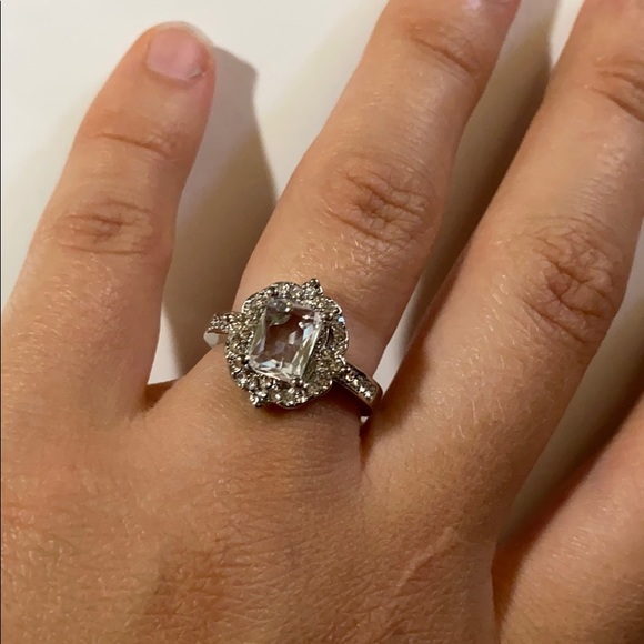 925 Silver Plated Jewelry Wedding Ring - Picture 4 of 6